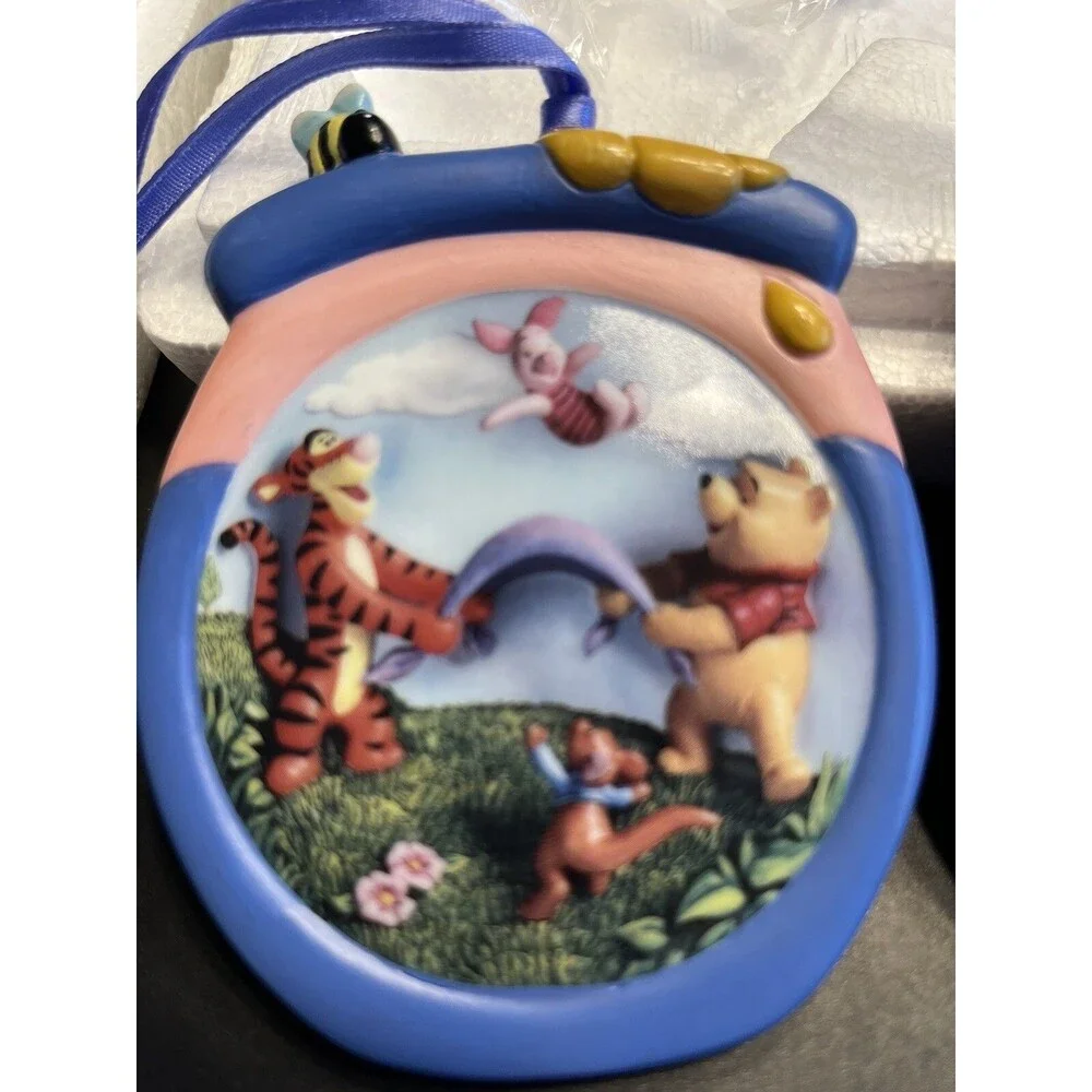 Disney Winnie the Pooh Bradford Editions Ornaments 4pc ~ A-04465 & A-08874